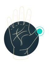 palm reading hand sign